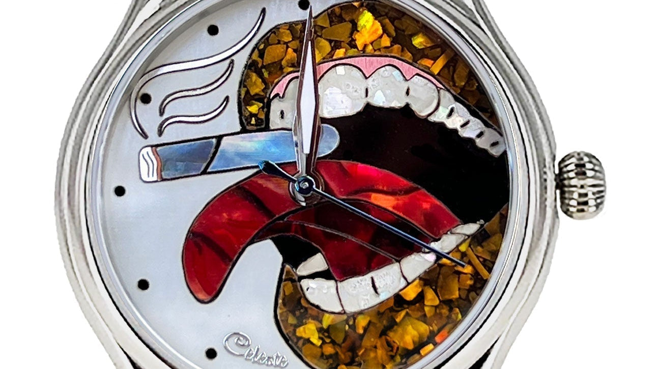 Express Yourself Big Lips and Cigar Watch