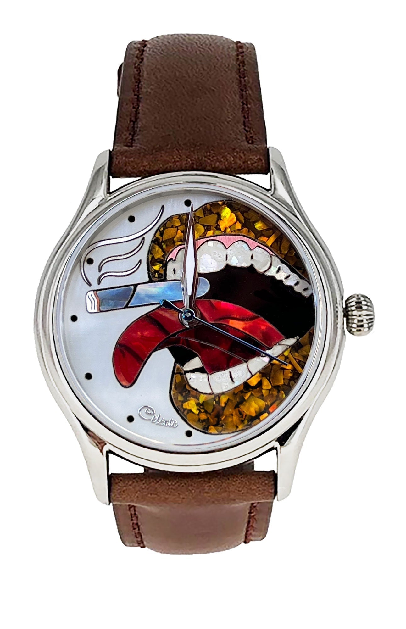 Express Yourself Big Lips and Cigar Watch