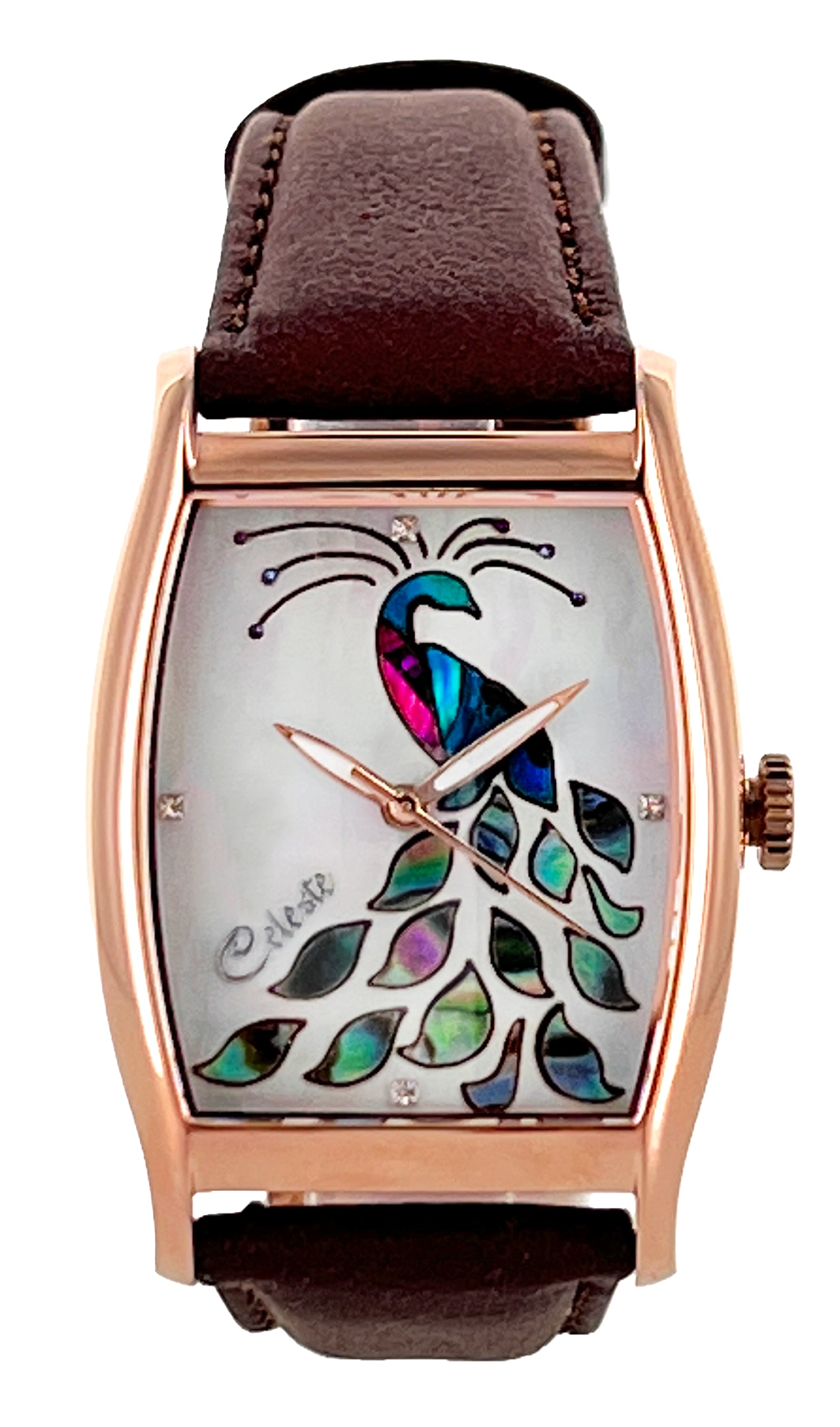 Titan peacock clearance watch